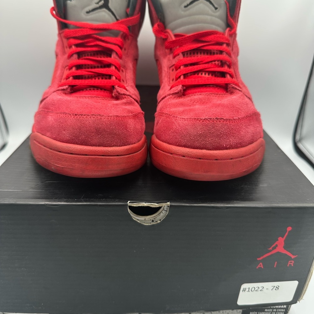 Jordan 5‎ Retro Red Suede Size 11 Men | 2017 OG Box | No Lace Locks
